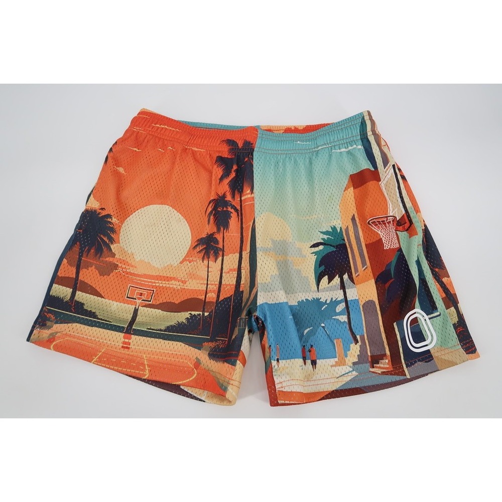 Overtime H24 Mesh‎ Shorts Beach Basketball Mens Large 5" Inseam